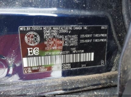 2T3R1RFV9PW402391 2023 TOYOTA