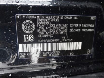 2T3R1RFV9RC460277 2024 TOYOTA