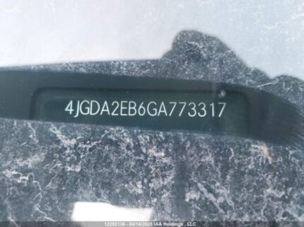4JGDA2EB6GA773317 2016 MERCEDES-BENZ