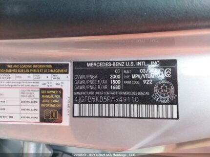 4JGFB5KB5PA949110 2023 MERCEDES-BENZ