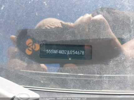 55SWF4KB2JU254678 2018 MERCEDES-BENZ