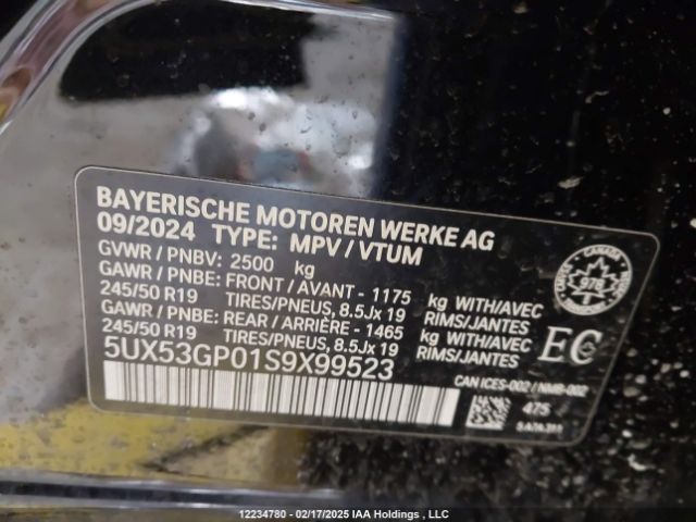 5UX53GP01S9X99523 2025 BMW