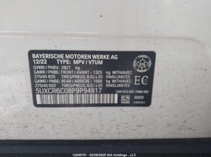 5UXCR6C08P9P94817 2023 BMW