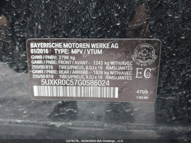 5UXKR0C57G0S86024 2016 BMW