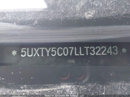 5UXTY5C07LLT32243 2020 BMW
