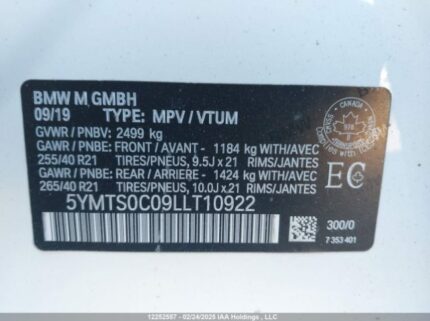5YMTS0C09LLT10922 2020 BMW