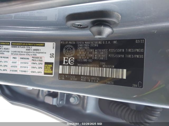 7MUDAABG9NV012026 2022 TOYOTA