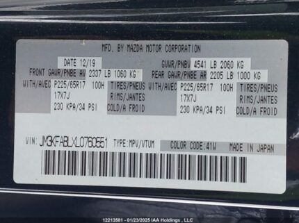 JM3KFABLXL0760551 2020 MAZDA