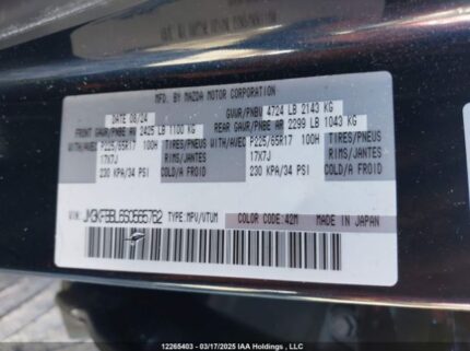 JM3KFBBL6S0565762 2025 MAZDA