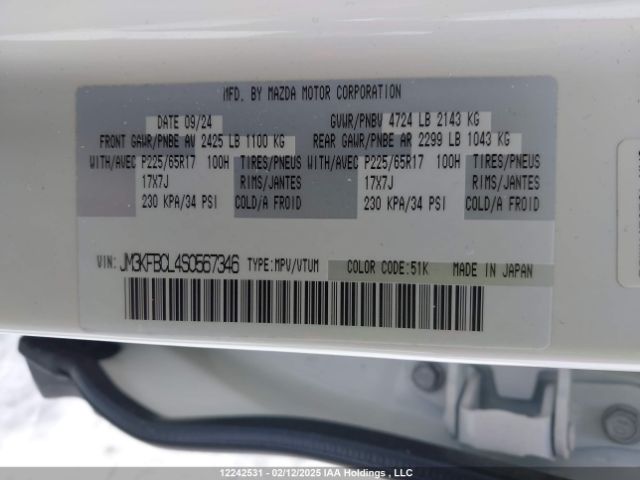 JM3KFBCL4S0567346 2025 MAZDA