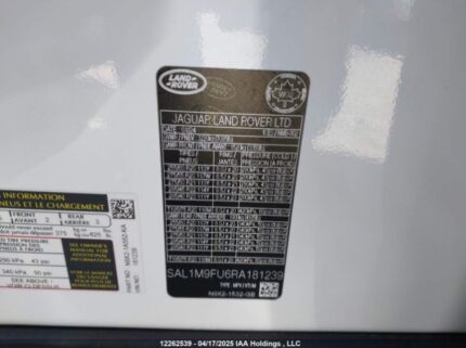 SAL1M9FU6RA181239 2024 LAND ROVER