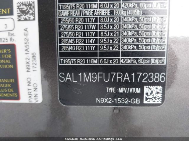 SAL1M9FU7RA172386 2024 LAND ROVER