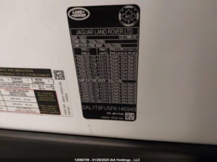SAL1T9FU5PA146949 2023 LAND ROVER