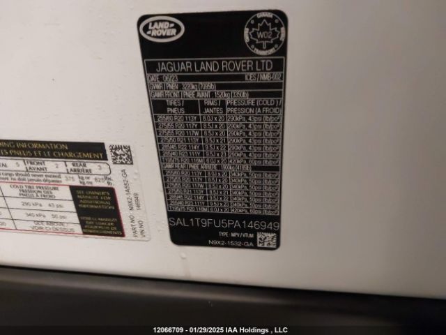 SAL1T9FU5PA146949 2023 LAND ROVER