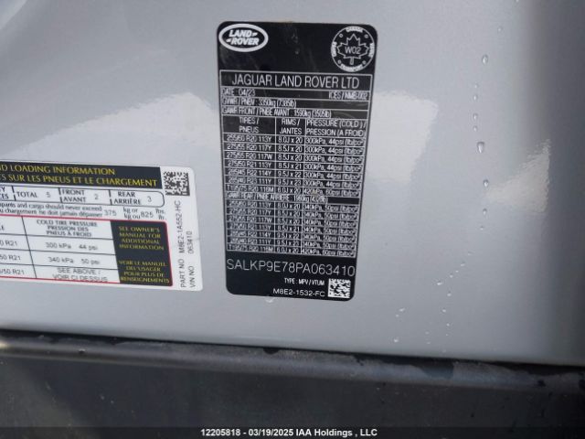 SALKP9E78PA063410 2023 LAND ROVER