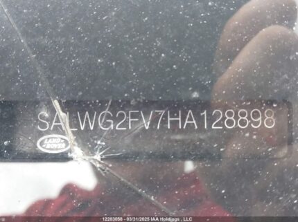 SALWG2FV7HA128898 2017 LAND ROVER