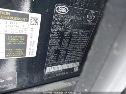 SALWR2RK6LA723410 2020 LAND ROVER