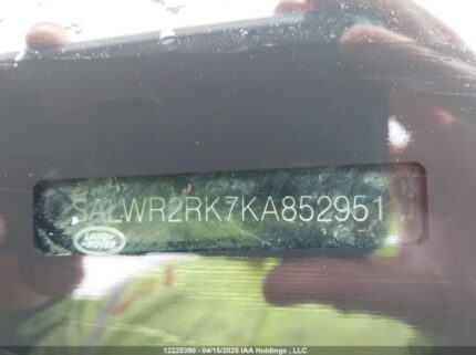 SALWR2RK7KA852951 2019 LAND ROVER