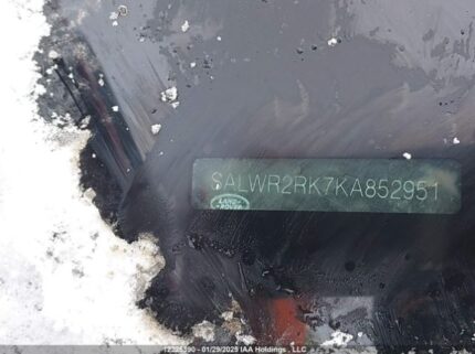 SALWR2RK7KA852951 2019 LAND ROVER