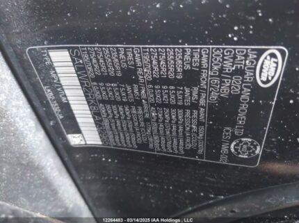 SALWR2RK8LA732965 2020 LAND ROVER