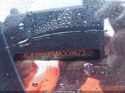 SALYJ2EU0MA308673 2021 LAND ROVER