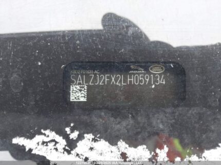 SALZJ2FX2LH059134 2020 LAND ROVER