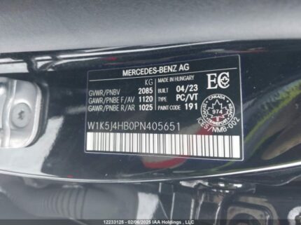 W1K5J4HB0PN405651 2023 MERCEDES-BENZ