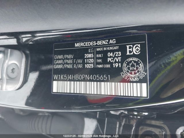W1K5J4HB0PN405651 2023 MERCEDES-BENZ