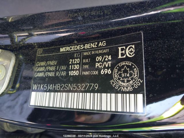 W1K5J4HB2SN532779 2025 MERCEDES-BENZ