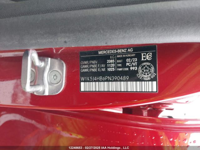 W1K5J4HB6PN390489 2023 MERCEDES-BENZ