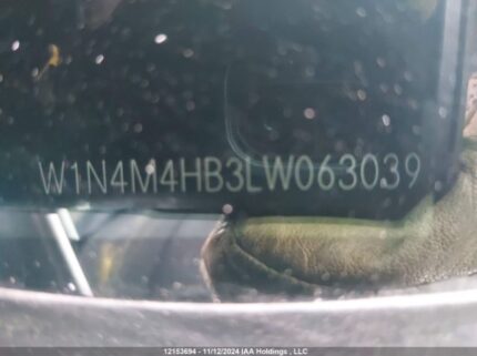 W1N4M4HB3LW063039 2020 MERCEDES-BENZ