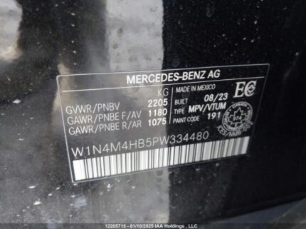 W1N4M4HB5PW334480 2023 MERCEDES-BENZ