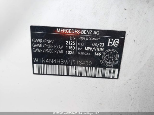 W1N4N4HB9PJ518430 2023 MERCEDES-BENZ