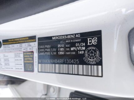 W1NKM4HB4RF130425 2024 MERCEDES-BENZ