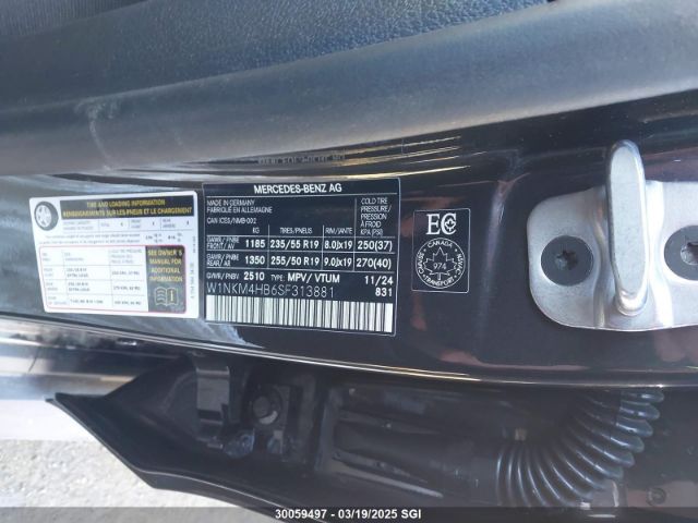 W1NKM4HB6SF313881 2025 MERCEDES-BENZ