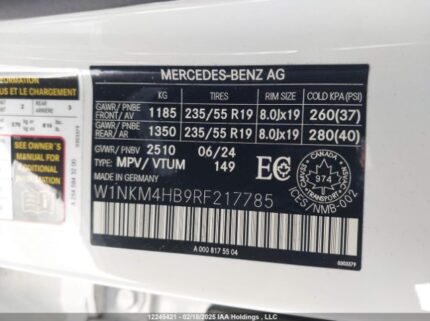 W1NKM4HB9RF217785 2024 MERCEDES-BENZ