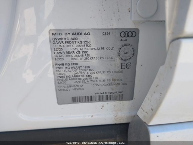 WA14AAFY6R2082460 2024 AUDI