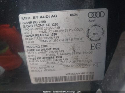 WA1ABAFY1R2131161 2024 AUDI
