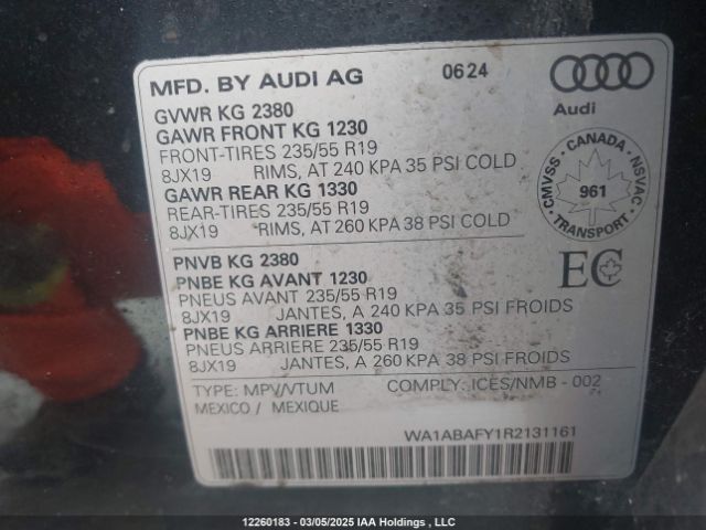 WA1ABAFY1R2131161 2024 AUDI