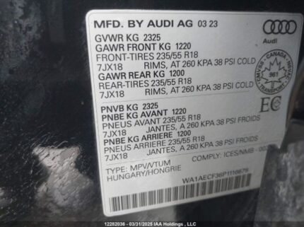 WA1AECF36P1116679 2023 AUDI
