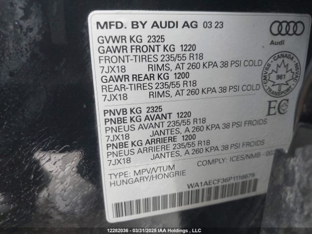 WA1AECF36P1116679 2023 AUDI