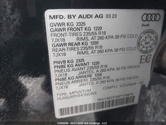 WA1AECF36P1116679 2023 AUDI