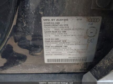 WA1ANAFY6K2058429 2019 AUDI