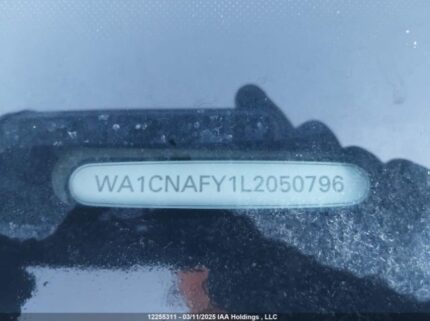 WA1CNAFY1L2050796 2020 AUDI
