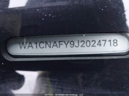 WA1CNAFY9J2024718 2018 AUDI