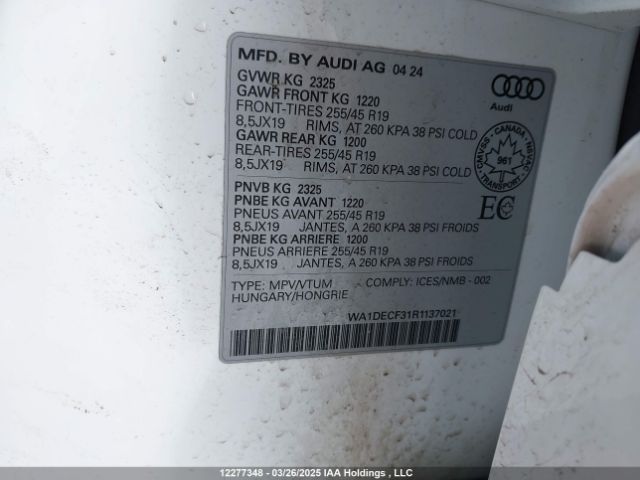 WA1DECF31R1137021 2024 AUDI