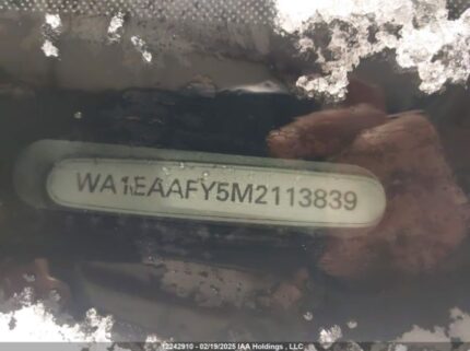 WA1EAAFY5M2113839 2021 AUDI