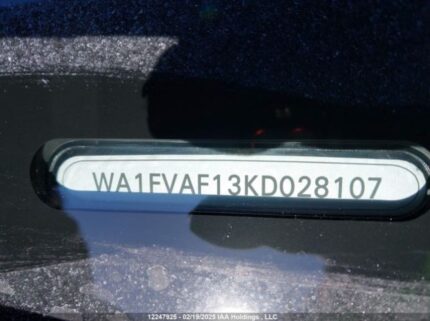 WA1FVAF13KD028107 2019 AUDI
