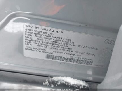 WA1K2AFZXRP006272 2024 AUDI
