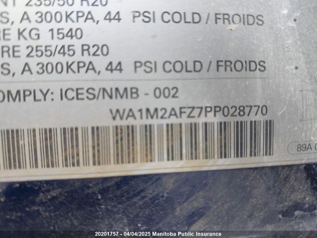 WA1M2AFZ7PP028770 2023 AUDI